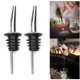 thumbnail image 2 of 12pcs Stainless Steel Classic Bottle Pourers Tapered Spout Liquor Pourers With Rubber Dust Caps Restaurants, 2 of 5