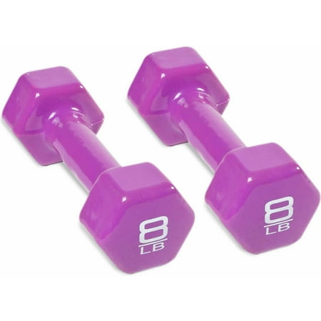 CAP Barbell Vinyl-Coated Dumbbells  8 lb  Pair