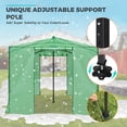 thumbnail image 4 of EAGLE PEAK 12x8 Portable Large Walk-in Instant Greenhouse with Support Pole, Pop-up Outdoor Plant Gardening Green House Canopy, Green, 4 of 10