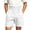 White, variant on Jalioing Boys Summer Cargo Shorts Casual Solid Color Elastic Waist Outdoor Sport Shorts Big Boys Loose Athletic Shorts