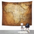 thumbnail image 2 of UFAEZU Old Vintage Map Antique Ancient World Antiquity Burnt Wall Art Hanging Tapestry Home Decor for Living Room Bedroom Dorm 60x80 inch, 2 of 2