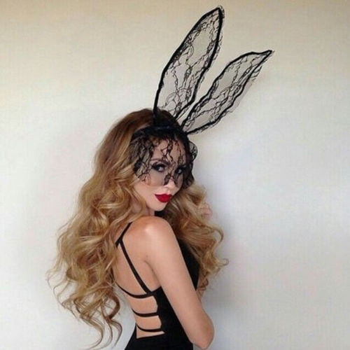 NWT Bunny Lace Halloween Costume Sexy Ears Amazon.com: THSCWY Womens Bunny Costume Sexy Lingerie Lace  main image 2