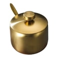 thumbnail image 1 of Bol à Sucre Pot à Épices pour Café Thé Gadgets de Cuisine Surface Lisse Récipient Réutilisable Design Intégré Fournitures de Cuisine Pot à Assaisonnement Or Type 2 S, 1 of 9