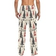 thumbnail image 4 of FORMRS Mens Pajama Pants with Pockets Soft Cotton Sleepwear Lounge Bottoms, Sizes S-2XL, Red Deer, 4 of 7