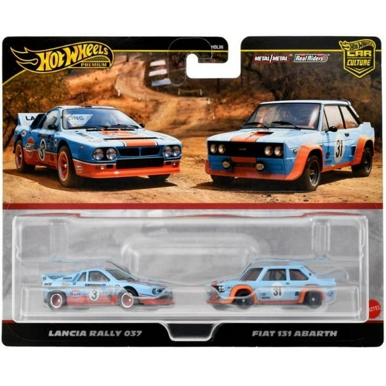 Hot Wheels Premium Car Culture 2 Pack Lancia Rally 037 / Fiat 131