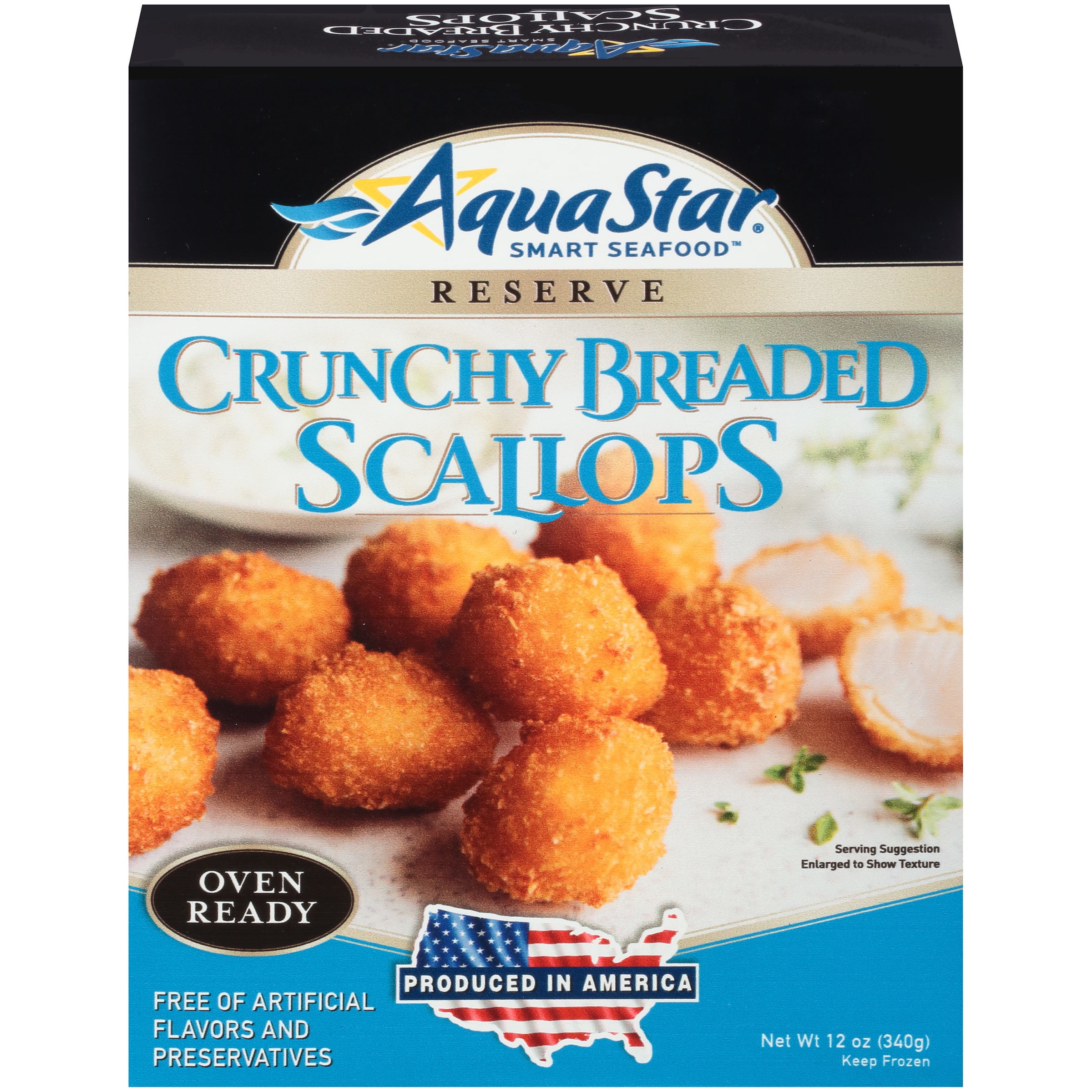 Aqua Star® Crunchy Breaded Scallops 12 oz. Box