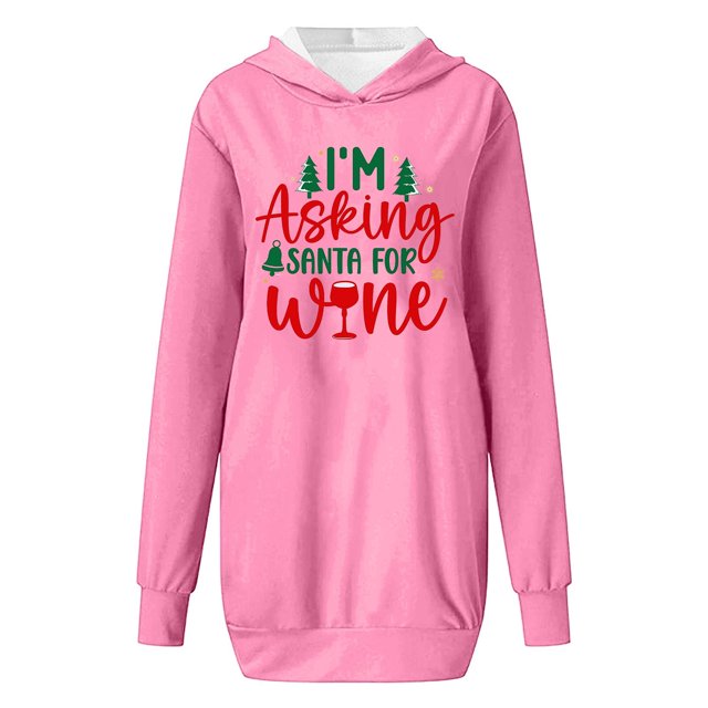 WEAIXIMIUNG Sweat-Shirt Maman Grande Taille Femme Décontracté Col Rond Imprimé Arbre de Noël