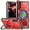 Red, variant on Case for Samsung Galaxy S22 Plus 5G (Not S22), Heavy Duty Magnetic Stand Cover Rugged Shock Slim Phone Case for Samsung Galaxy S22 Plus 5G.HJJ-Blue