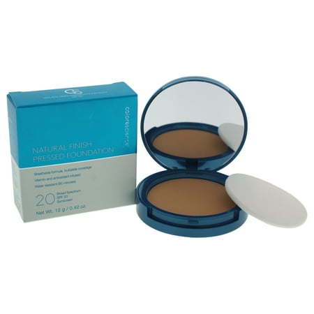 - Natural Finish Pressed Foundation SPF 20 - Medium Bisque by Colorescience for Women - 0.42 oz Foundation