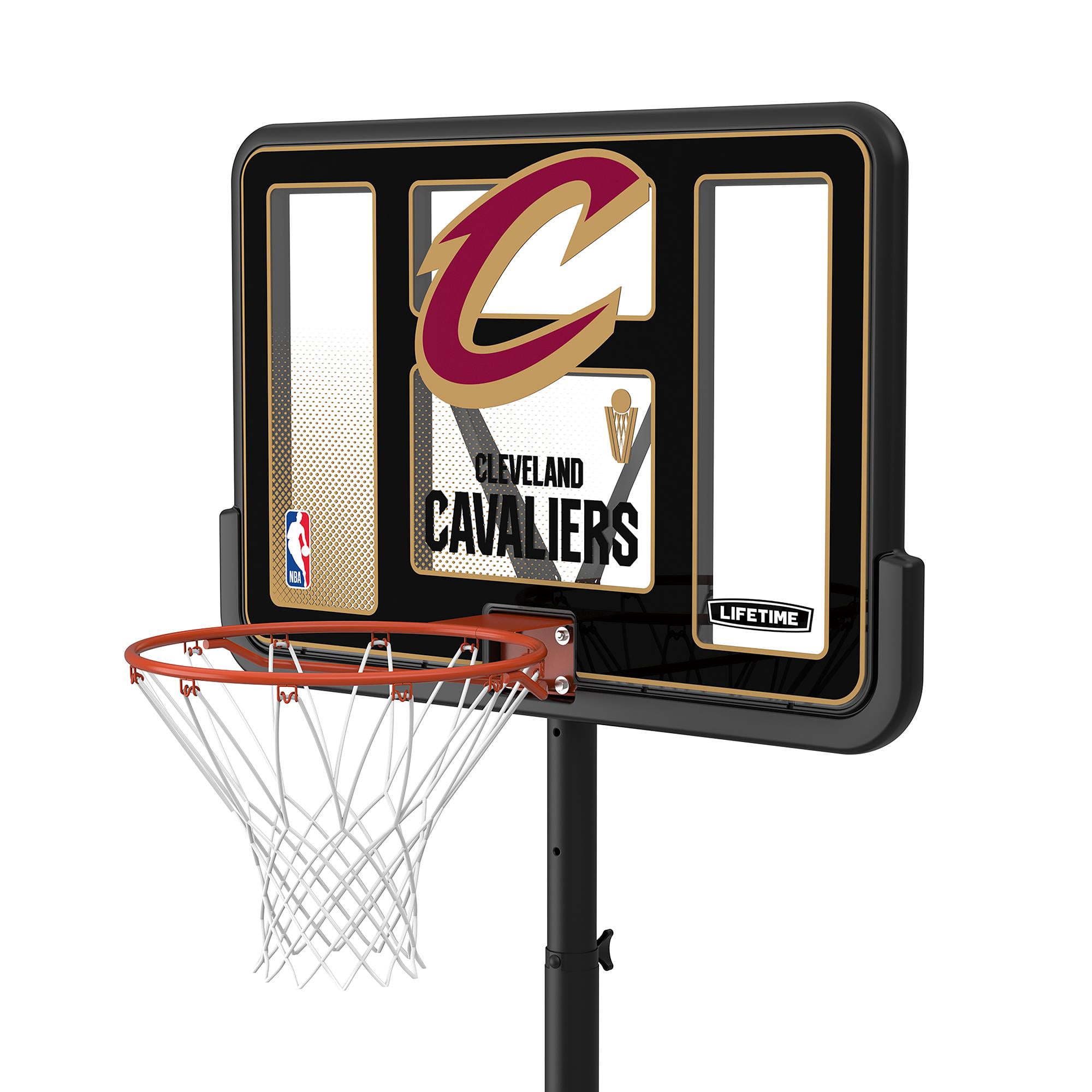 Lifetime NBA Cleveland Cavaliers 44" Portable Basketball Hoop with Wheels - 7.5 to 10 Ft Adjustable Height