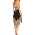 thumbnail image 2 of HAPPY BAY Women's Beach Bikini Wraps Sarong Coverup Wrap Skirt Bathing suit Swimwear Swimsuit Coverup for Women One Size Short Charcoal, 2 of 5