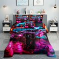 thumbnail image 1 of Lightweight Honeycomb 3-Piece Bedding Set For Teen Boys, Modern Bedding Quilt Set With Geometric Decor, Microfiber Lightweight, 1 of 1