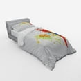 thumbnail image 3 of Ambesonne Summer Bedding Set 4 Pcs, Parrot Tree Branch Flora, Queen, Cream Red Green, 3 of 3