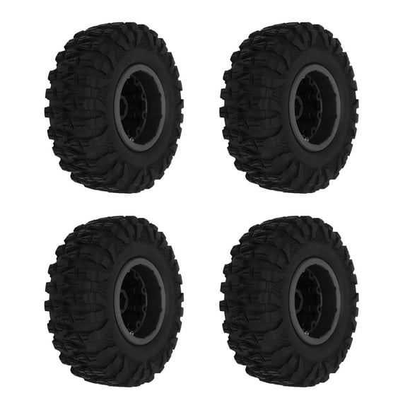1.0 Wheels  Rims Negative Offset 7mm with New Compound 1.0 Tires for SCX24  Bronco C10 JLU Deadbolt RC Crawler Upgrades Parts