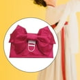 thumbnail image 3 of Classic Kimono Obi Japanese Sash Belt Robe Waistband Bow Floral Pattern  Red, 3 of 6