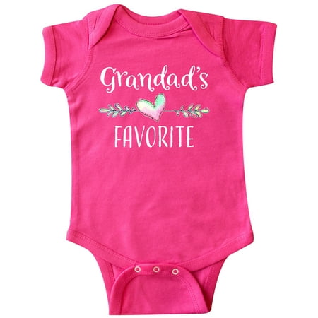 

Inktastic Grandads Favorite- Heart Grandchild Gift Baby Boy or Baby Girl Bodysuit