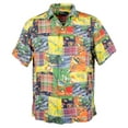 thumbnail image 4 of Men's Classic Fit Patchwork Camp Shirt Mlt Large, 4 of 5