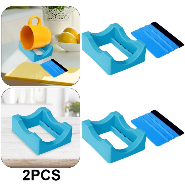 Portavasos Soporte Silicona para Tazas Liviano Casera () Azul