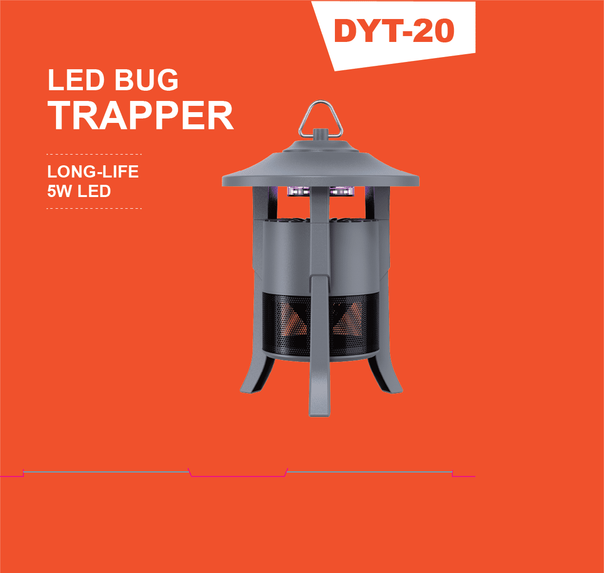 Insect Trap Light Bug Zapper Outdoor, Mosquito Zapper with LED Light, LED Bug Trapper, Fly Zapper Outdoor Indoor, Insect Zapper Electric Fly Traps, Plug in Mosquito Repellent Outdoor
