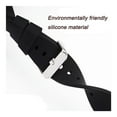 thumbnail image 4 of 14mm 16mm 18mm 19mm 20mm 21mm 22mm 24mm Quick Release Soft Silicone Watch Band Universal Rubber Waterproof Bracelet Replacement, 4 of 6