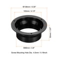 thumbnail image 2 of Uxcell 4 Inch Duct Connector Flange Exhaust Hose Flange ABS Round Air Duct Heating Cooling Ventilation 3 Pack, 2 of 5