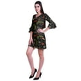 thumbnail image 3 of Moomaya Womens Imprimé Courte Robe Cloche Manches Robes pour les Femmes Vêtements d'Été Occasionnels, 3 of 6