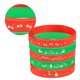 thumbnail image 3 of Embossed Silicone Wristband Christmas Party Bracelets Adjustable Size Easy to Wear 5Pcs, 3 of 5