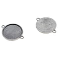 thumbnail image 3 of 50 piezas de cabujón de foto personalizado, accesorios de joyería de vidrio - Plata 12mm, 3 of 9