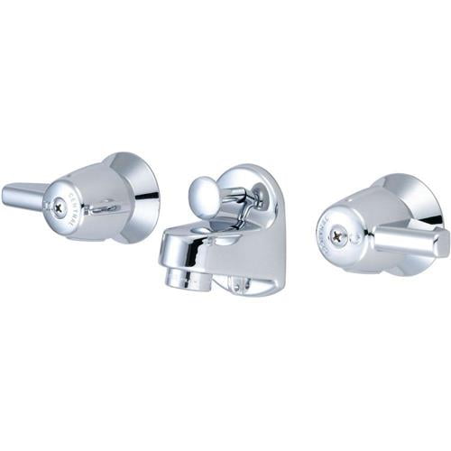 Central Brass 1177-DA 4 in. 2-Handle Low-Arc Wall-Mount Bathroom Faucet in Polis