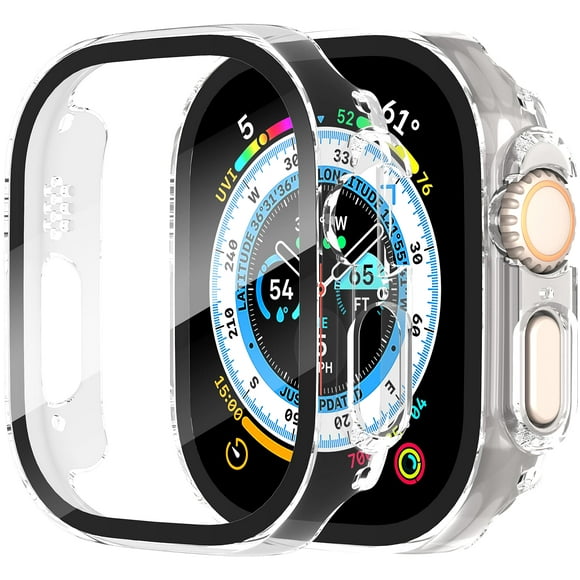 Funda protectora de pantalla para Apple Watch Ultra/Ultra 2 de 49 mm, paquete de 2