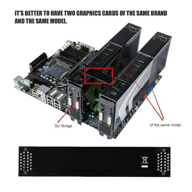 Qiilu Long Crossfire Bridge Crossfire AIQ YP19124 for MSI N Card