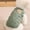 Green, variant on Waffle Knit Pet Tank Top with Bear Patch, Breathable Vest for Small Dogs and Cats