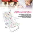 thumbnail image 4 of Silla de Playa en Miniatura, Dora de Casa de Muñecas Con Marco de Hierro Realista, Escala 1/12, Adecuada para Adultos, Niños y Bebés, Modelo de Silla En Miniatura, decora, 4 of 7