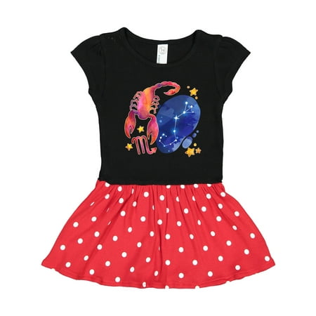 

Inktastic Scorpio Constellation Zodiac Sign Illustration Gift Toddler Girl Dress