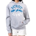 thumbnail image 4 of Women's G-III 4Her by Carl Banks Heather Gray Detroit Lions City Graphic Team Fleece Pullover Hoodie, 4 of 5