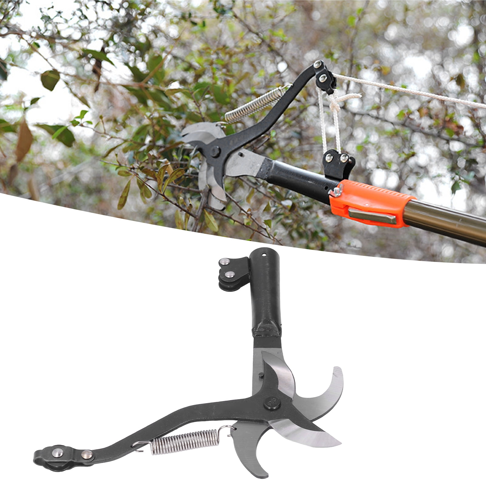 Garden Scissors, Double Head Pruning Shears High Altitude Pruning Scissors Labor Saving Tree Branch Scissors For Garden