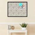 thumbnail image 3 of PinPix 32x24 Custom Cork Bulletin Board Vintage Japanese Floral Beige Poster Board Has a Fabric Style Canvas Finish, Framed in Vintage Japanese Floral Beige, by ArtToFrames (PinPix-1544), 3 of 5