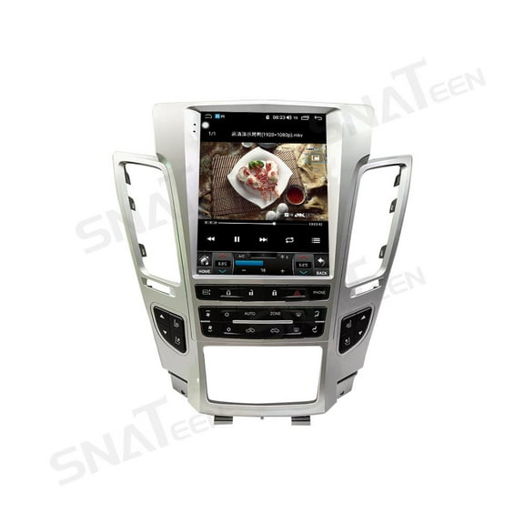 SNATEEN 10.4 inch Carplay Screen/Radio/Multimedia Player for Cadillac CTS 2008-2013 Universal Car Navigation/GPS Upgrade Headunit Android Display 1080P Touch Screen Receiver Replace System