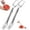 2 Pcs, variant on 2-in-1 Watermelon Fork Slicer Cutter, 2024 Upgraded Dual Head Stainless Steel Fruit Cutter, Watermelon Cutter Slicer Tool, Summer Fruit Forks Slicer Knife for Home Kitchen Gadgets (5 Pcs)