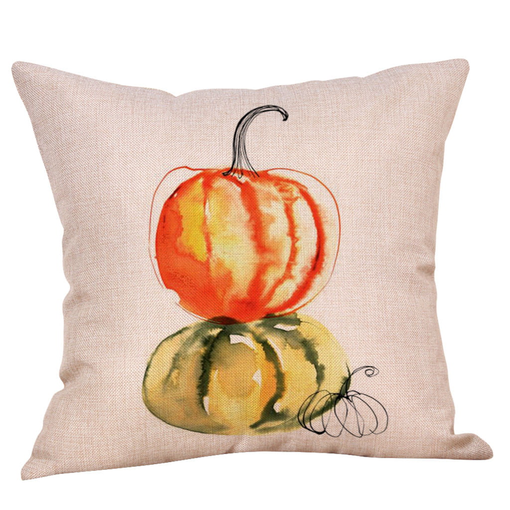 Fall Halloween Pumpkin Pillow Case Waist Throw Cushion New Cover Sofa Home I0Y0 