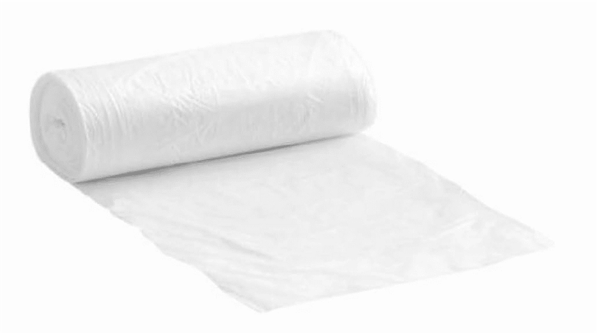 BOSPHORA  - Hotel Bags White Transparent 14 Gallon Trash Bag – Durable & Leak-Resistant 25X20 Rolls