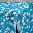 thumbnail image 4 of Floral Dog Crate Cover, Blossoming Magnolia Branches Flourishing Tree Spring Season Fragrance, Easy to Use Pet Kennel Cover for Dogs, 35" x 23" x 27", Sky Blue Indigo and White, by Ambesonne, 4 of 6