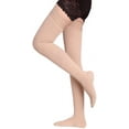 thumbnail image 2 of Thigh High Compression Socks 20-30 mmHg Compression Stockings with Silicone Band（Large）, 2 of 5