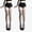 Above white, variant on 2-Pack Women's Matte Long Tube Stockings, Thin Lace Bow Color Block Half Over-the-Knee Socks