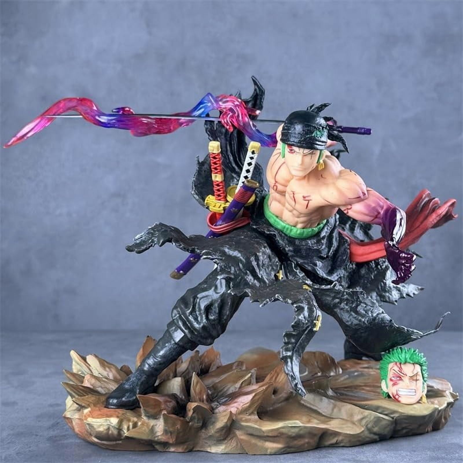 Zoro Figure One Sword Style Zoro Anime Figures 26cm/10.2inch PVC Anime Character Collection Statue Model Decoration Ornament Gifts