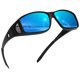 thumbnail image 1 of Gafas de Sol Polarizadas MEETSUN UV400 Negras-Azules para Usar Sobre Anteojos, 1 of 5