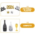 thumbnail image 3 of IFANLANDOR 3Pcs New Years Party Table Confetti Decor Glass Happy New Year Text For Home Festival Look, 3 of 5