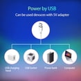 thumbnail image 2 of USB Powered LED IP20 impermeable RGB Color Cambio de luz Tira de luz 5V Aplicación Compatible con Bluetooth Aplicación Control remoto Lámpara de cadena Home Hotel 10m Monstrate HA009541-03B, 2 of 6