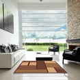 thumbnail image 7 of Ahgly Company Machine Washable Indoor Round Transitional Orange Area Rugs, 3' Round, 7 of 7