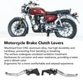 thumbnail image 4 of Pair of Adjustable Angle Motorcycle Brake Clutch Levers, Ergonomic Aluminum Alloy Brake Handlebar for CB350 Hness GB350with CNC Machined, Anodized Oxsidation, 4 of 7
